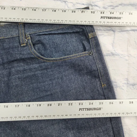 Rocawear MENS 42X30 Blue Denim Pants Baggy Gruge Emo Embroidered VINTAGE Y2K